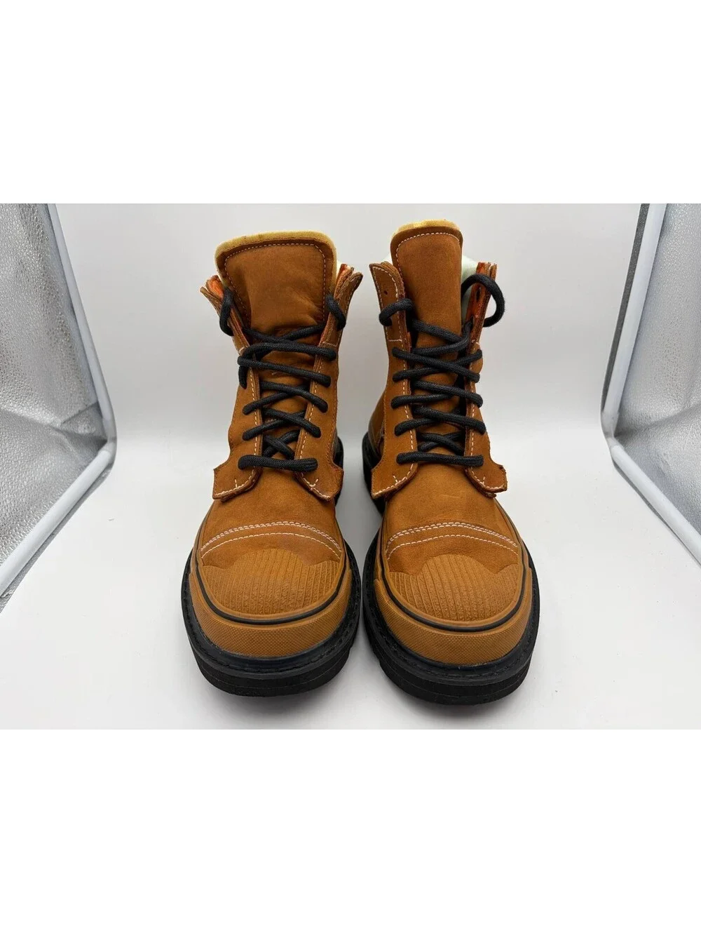 Diesel H-Shiroki DBBT Hybrid Boots Brown Nubuck Mens Sz 8.5 RARE Excellent Shape